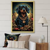 Gangster Dachshund - Dog Daschund Wall Decor