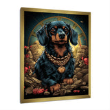 Gangster Dachshund - Dog Daschund Wall Decor