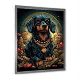 Gangster Dachshund - Dog Daschund Wall Decor