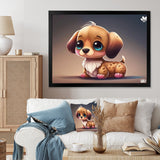 Cute Anime Dachshund - Dog Daschund Wall Art Prints