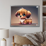 Cute Anime Dachshund - Dog Daschund Wall Art Prints