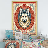 Retro Illustration Of Courteous Dog - Dog Wall Art Prints