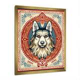 Retro Illustration Of Courteous Dog - Dog Wall Art Prints