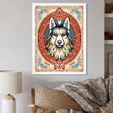 Retro Illustration Of Courteous Dog - Dog Wall Art Prints