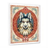 Retro Illustration Of Courteous Dog - Dog Wall Art Prints