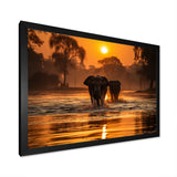 Glorious Elephant In The Wild Wildlife Photography - Elephant Large Canvas Wall Art