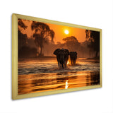 Glorious Elephant In The Wild Wildlife Photography - Elephant Large Canvas Wall Art