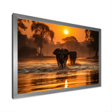 Glorious Elephant In The Wild Wildlife Photography - Elephant Large Canvas Wall Art