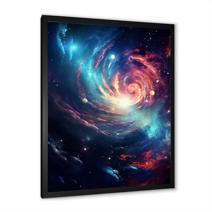 Vibrant Space Galaxy - Living Room Wall Art
