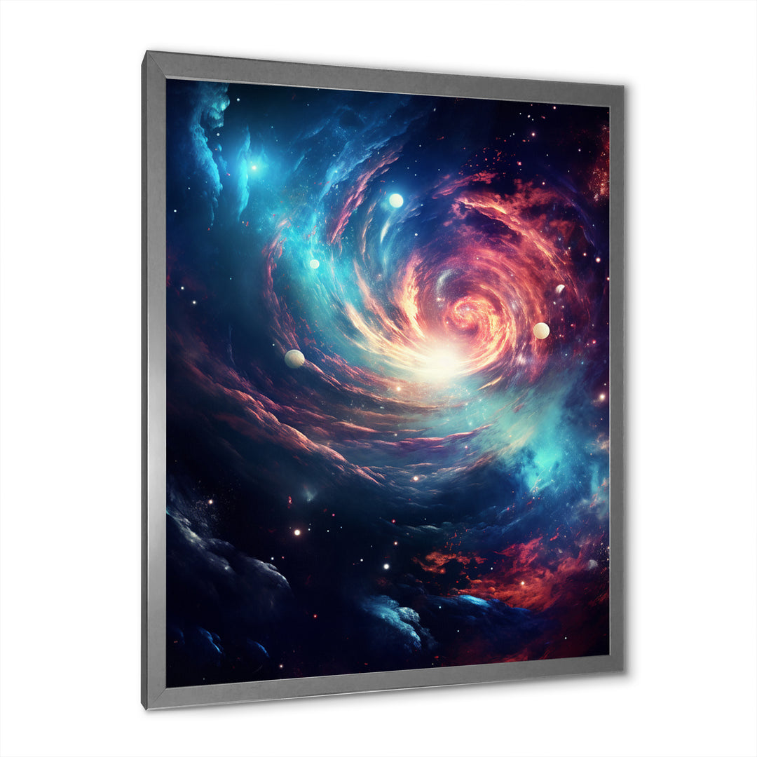 Vibrant Space Galaxy - Living Room Wall Art