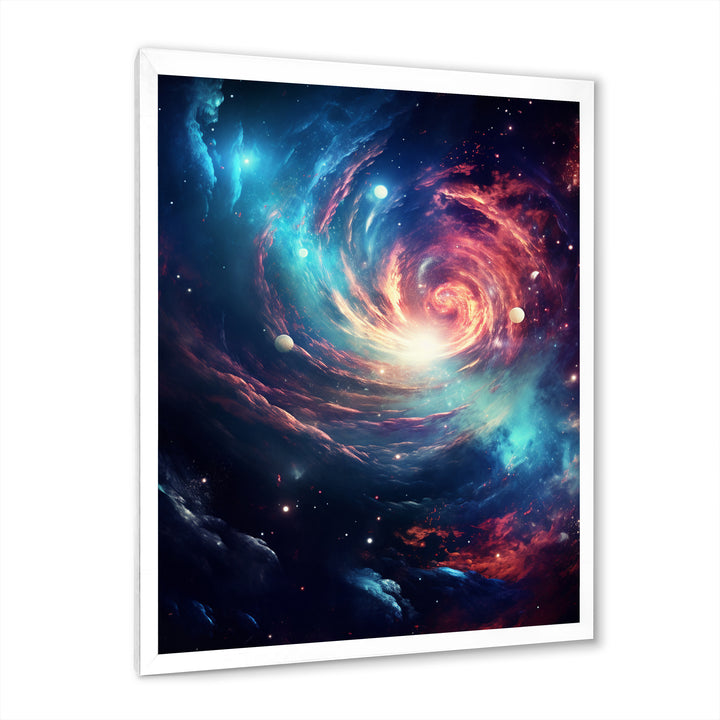Vibrant Space Galaxy - Living Room Wall Art