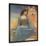 Cosmic Fox With Mystical Woman - Fox Wall Art Prints