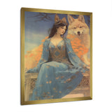 Cosmic Fox With Mystical Woman - Fox Wall Art Prints