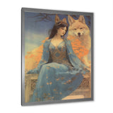 Cosmic Fox With Mystical Woman - Fox Wall Art Prints