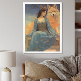Cosmic Fox With Mystical Woman - Fox Wall Art Prints