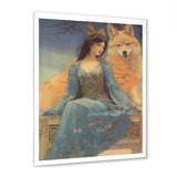 Cosmic Fox With Mystical Woman - Fox Wall Art Prints