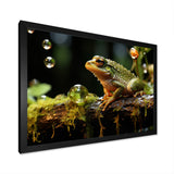 Portrait Of Green Frog Nature Photography - Frog Bedroom Wall Art