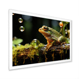 Portrait Of Green Frog Nature Photography - Frog Bedroom Wall Art