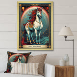 White Red Majestic Horse - Horse Canvas Wall Art