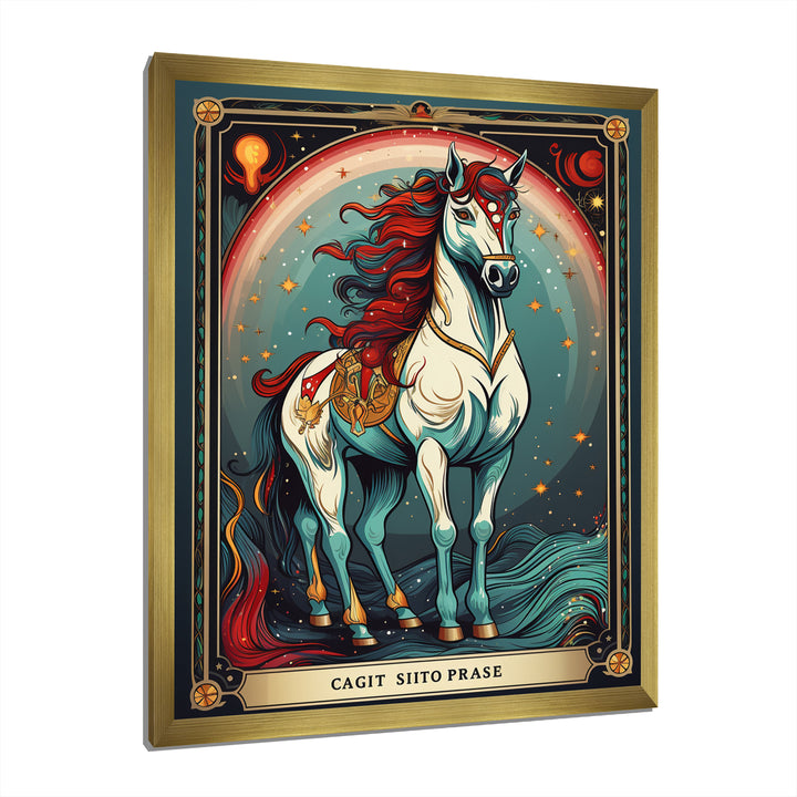 White Red Majestic Horse - Horse Canvas Wall Art