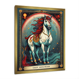 White Red Majestic Horse - Horse Canvas Wall Art