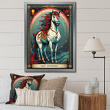 White Red Majestic Horse - Horse Canvas Wall Art