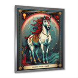 White Red Majestic Horse - Horse Canvas Wall Art