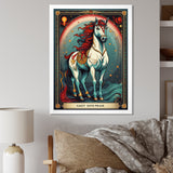 White Red Majestic Horse - Horse Canvas Wall Art