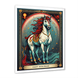 White Red Majestic Horse - Horse Canvas Wall Art