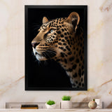 Stunning Portrait Of Leopard Wildlife - Leopard Living Room Wall Art