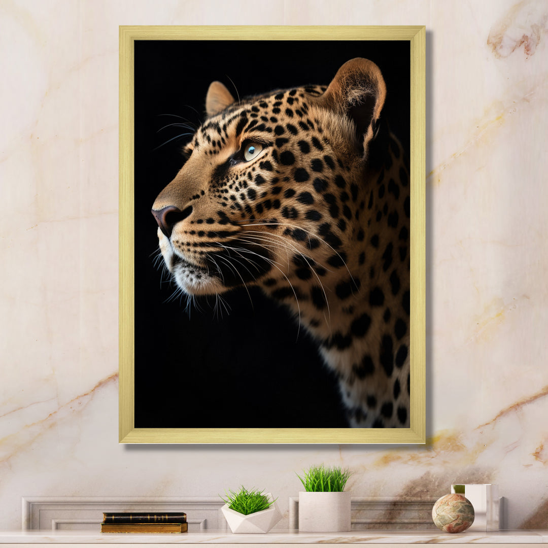 Stunning Portrait Of Leopard Wildlife - Leopard Living Room Wall Art