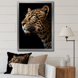 Stunning Portrait Of Leopard Wildlife - Leopard Living Room Wall Art