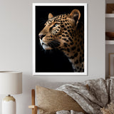 Stunning Portrait Of Leopard Wildlife - Leopard Living Room Wall Art