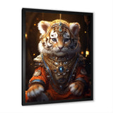 Cute Little Royal Lion Kitten - Lion Canvas Wall Art