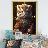 Cute Little Royal Lion Kitten - Lion Canvas Wall Art