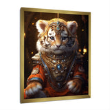 Cute Little Royal Lion Kitten - Lion Canvas Wall Art