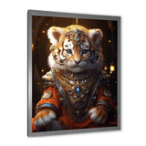 Cute Little Royal Lion Kitten - Lion Canvas Wall Art