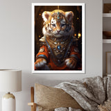 Cute Little Royal Lion Kitten - Lion Canvas Wall Art