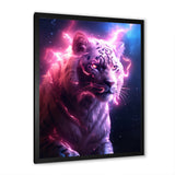 Pink Lightening Wild Tiger - Lion Wall Decor