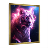 Pink Lightening Wild Tiger - Lion Wall Decor