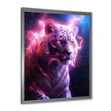 Pink Lightening Wild Tiger - Lion Wall Decor