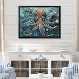 Portrait Of Mystical Octopus Painting - Octopus Wall Art Prints