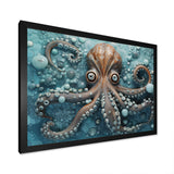 Portrait Of Mystical Octopus Painting - Octopus Wall Art Prints