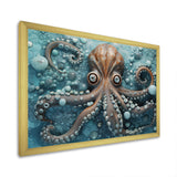 Portrait Of Mystical Octopus Painting - Octopus Wall Art Prints