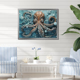 Portrait Of Mystical Octopus Painting - Octopus Wall Art Prints