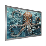 Portrait Of Mystical Octopus Painting - Octopus Wall Art Prints