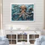 Portrait Of Mystical Octopus Painting - Octopus Wall Art Prints