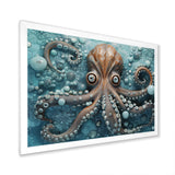 Portrait Of Mystical Octopus Painting - Octopus Wall Art Prints
