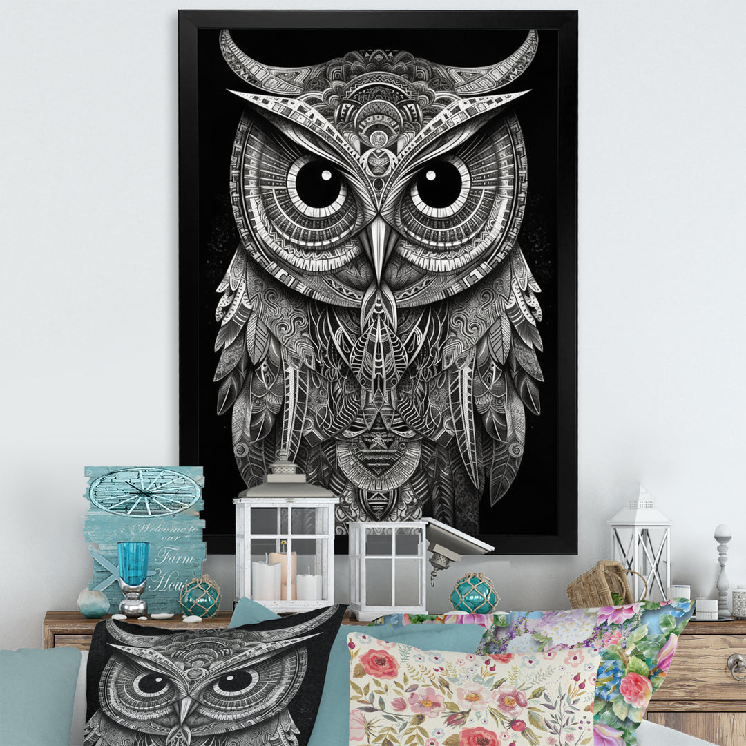 Wisdom Of The White Owl - White Owl Wall Art
