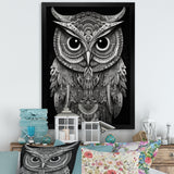 Wisdom Of The White Owl - White Owl Wall Art